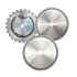 Pack 3 Lames Scie Circulaire 250 mm Al.30 Z24 + Z60 + Z80 Bois - Diamwood