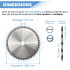 Pack 3 Lames Scie Circulaire 250 mm Al.30 Z24 + Z60 + Z80 Bois - Diamwood