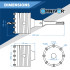 Pack 2 Trépans Carbure SDS+ 68/125 mm + Adaptateur SDS Max vers SDS Plus - OMNIVOR