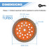 Plateau de Surfaçage/Ponçage Diamant Turbo Premium 230 x Al. 22,23 mm - Béton, Granit, Pierre - TURBOGRIND - OMNIVOR